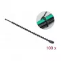 Abraçadeira de cabo tipo pérola DeLOCK 19566 C 100 x L 2,4 mm preta 100 unid.