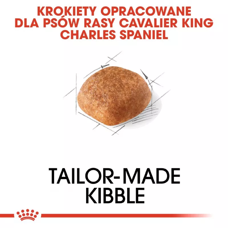 Comida seca para cães Royal Canin Cavalier King Charles Adult 1,5 kg — frango, raça pequena, pele e pelo, apoio cardíaco