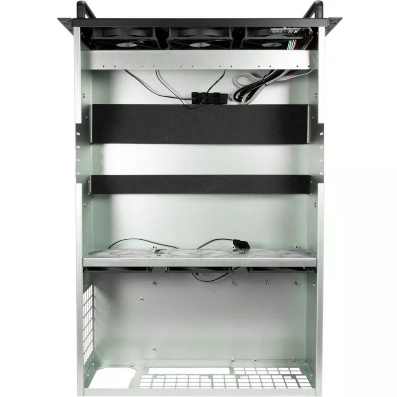 Caixa de computador Inter-Tech 88887236 rack preto, cinzento
