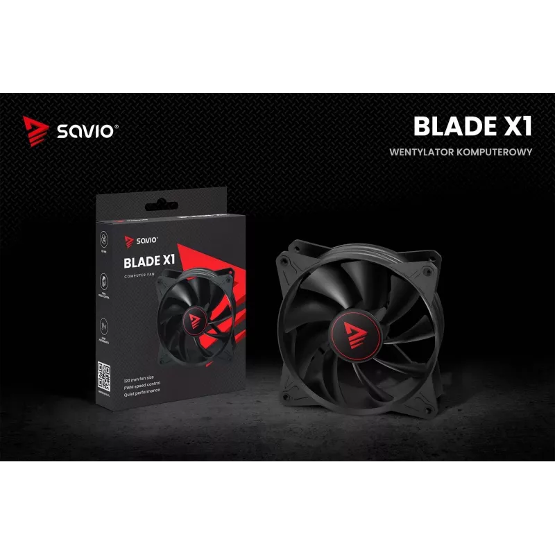 Ventoinha de caixa SAVIO SAVGBLADE 120mm PWM