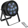 Projetor LED EUROLITE PAR 9 UV 9x3W – projetor PAR UV para palco/clube, 9 LEDs 3W