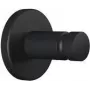 Cabide de toalha tesa MOON preto adesivo metal (40563-00000-00)