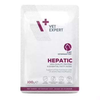 VetExpert Hepatic Chicken ração húmida para gatos 100 g