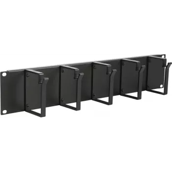Painel de gestão de cabos LOGON RAO105BL preto alumínio 48,3 cm