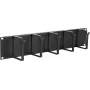 Painel de gestão de cabos LOGON RAO105BL preto alumínio 48,3 cm