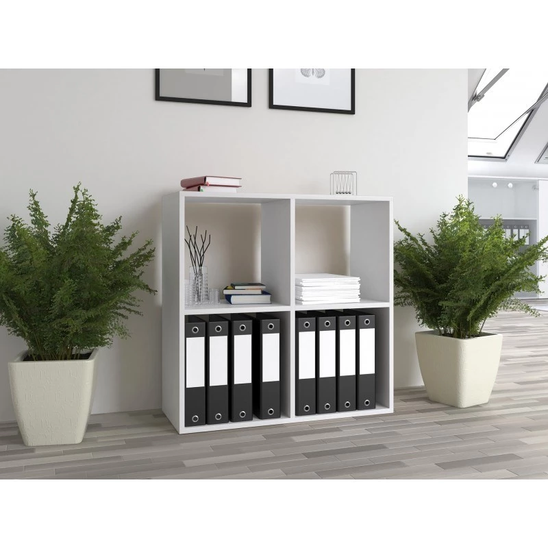 Estante de sala Topeshop MALAX 2X2 BIEL