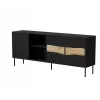 Cómoda Cama INSERTO 3D1W 190x40x80 preta + LED