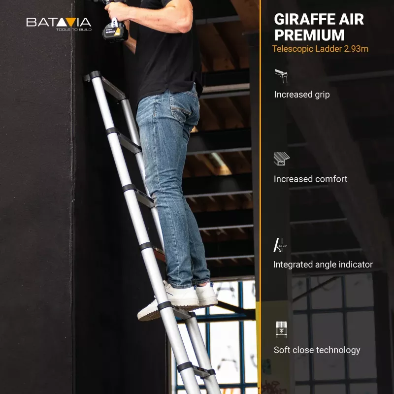 Escada telescópica Batavia B.V. Giraffe AIR 2,93 m — escada extensível compacta