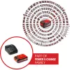 Martelo perfurador sem fio EINHELL Power X-Change TE‑HD 18 Li, 18V, Li‑Ion 4,0 Ah Plus, com conjunto de brocas e cinzéis
