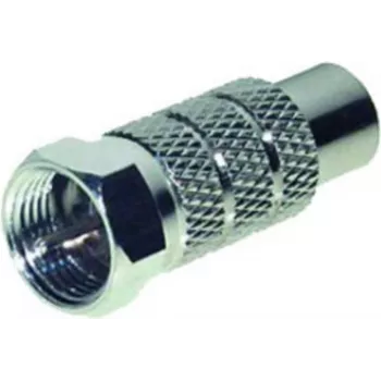 Conector fêmea coaxial F para conector fêmea RCA ShiverPeaks 85221 para conversão de sinal