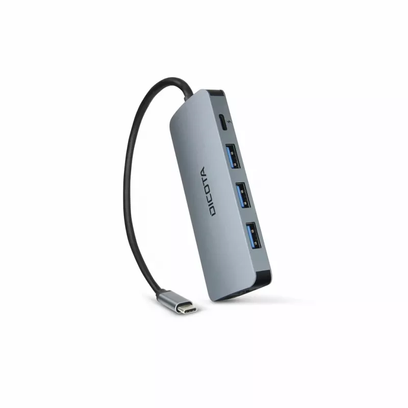 Dicota USB-C 8-in-1 Multi Hub 4K PD 100W prateado