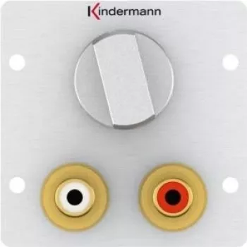 Tomada 2 x RCA Kindermann 7444000518