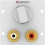 Tomada 2 x RCA Kindermann 7444000518