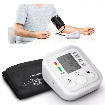 Medidor de tensão arterial de braço Extralink Smart Life K-4S, branco