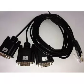 Cabo serial ALLNET ALL4500_COM preto conector macho DB-9