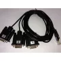 Cabo serial ALLNET ALL4500_COM preto conector macho DB-9