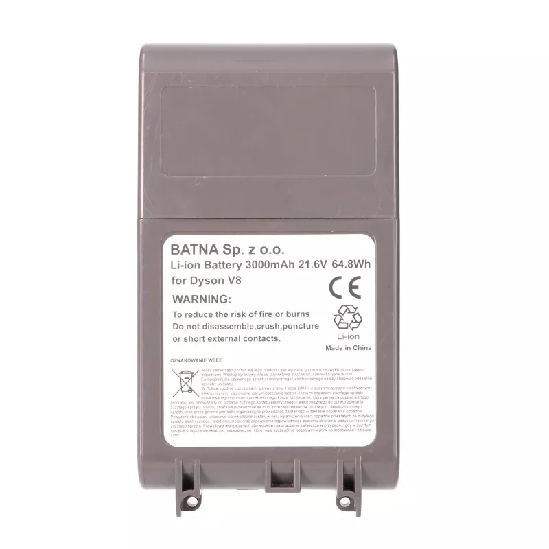 Bateria Dyson V8 21,6V 3000mAh