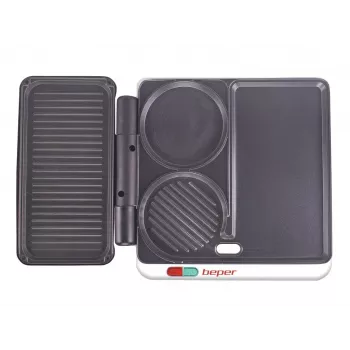 Beper P101CUD500 Party Line grelhador elétrico com 4 placas de cozedura