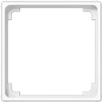 Moldura para interruptor de parede Jung A 590 Z WW branco, termoplástico, 50×50 mm