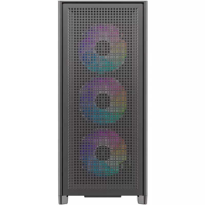 Caixa de PC Silentware Air 2000 A-RGB preta — Mid-Tower, janela lateral em vidro temperado