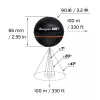 Sonda de peixe portátil Deeper Smart Sonar PRO+ 2 sonar 675 kHz, alcance 100 m, 65×65×65 mm, Li‑Ion 950 mAh