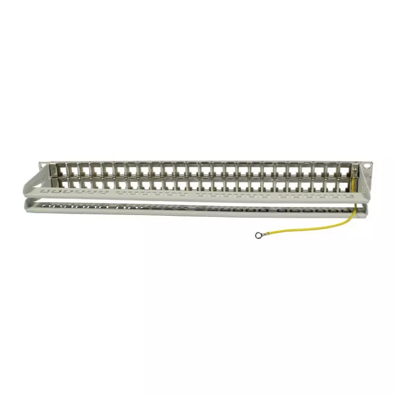 Synergy 21 S216339 Patch panel Keystone de 19" para 48 módulos, 1U, cinzento claro