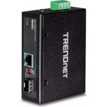 TRENDnet TI-UF11SFP - Conversor de suporte - GigE - 10Base-T, 100Base-TX, 1000Base-T - RJ-45 / SFP (mini-GBIC) - até 40 km