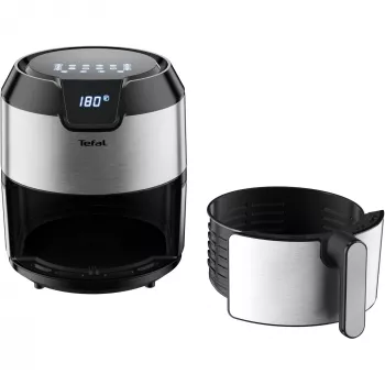 Fritadeira de ar quente Tefal Easy Fry EY401D Single 4,2 L Autónoma 1500 W preto, aço inoxidável