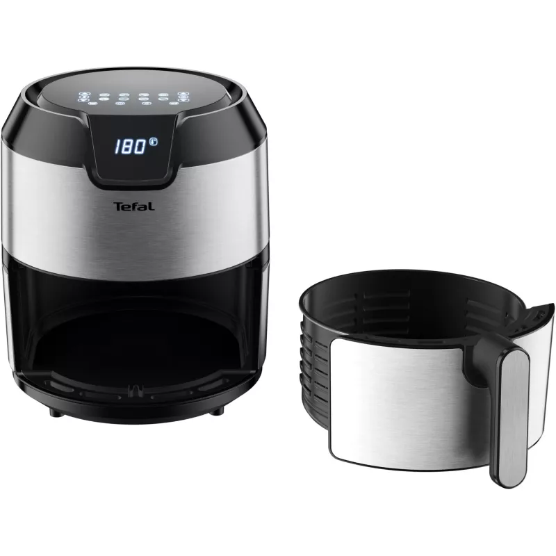 Fritadeira de ar quente Tefal Easy Fry EY401D Single 4,2 L Autónoma 1500 W preto, aço inoxidável