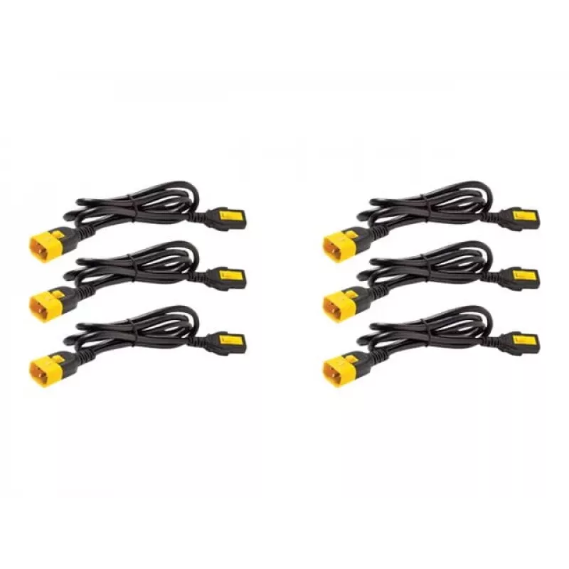 Cabo de alimentação APC AP8704S-NA preto, amarelo 1,22 m conector fêmea C13 ficha C14
