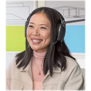 LOGITECH VC Logitech Zone Vibe Wireless - Headset - Over-Ear - Bluetooth - Wireless - Isolamento de ruído - Grafite - Certificado para Microsoft Teams (981-001441)