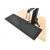 Suporte multimédia ERGOTRON WorkFit-S Single HD com superfície de trabalho+ — Preto, ajuste de altura 58 cm, carga máxima 13,2 kg, para ecrãs até 30