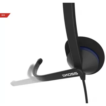 Koss | auscultadores | CS195 USB | com fios | on-ear | microfone | preto