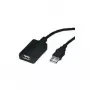 Cabo de extensão USB ROLINE 5m 1 porta preto
