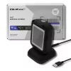 Leitor de códigos de barras fixo 1D/2D QOLTEC 50864, sensor LED, USB (com fios), preto, 145×85×80 mm