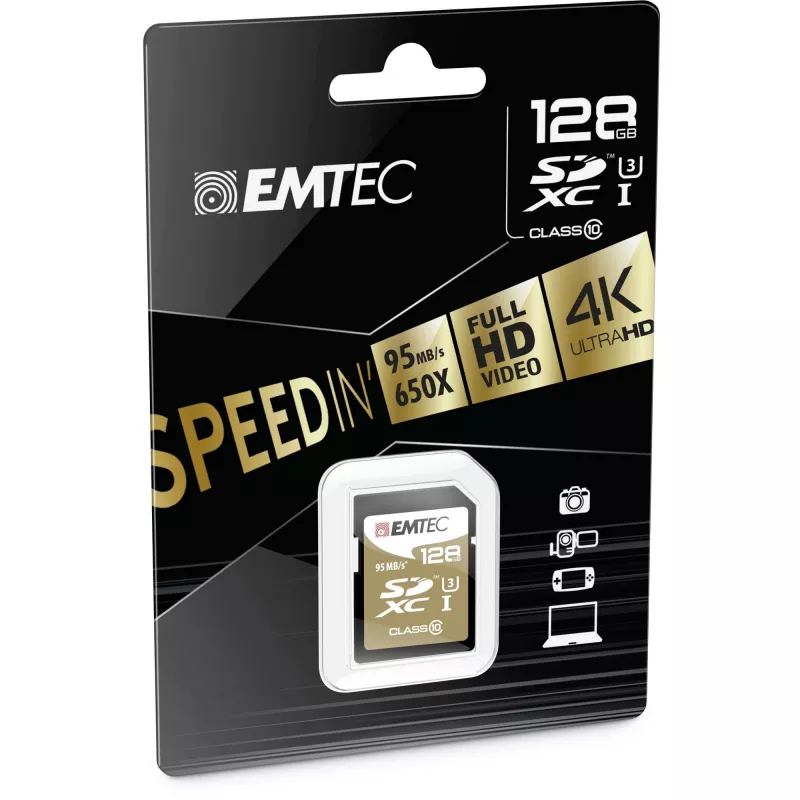 Emtec SDXC 128 GB Class10 Speedin 128 GB SDXC Class 10 cartão de memória (ECMSD128GXC10SP)