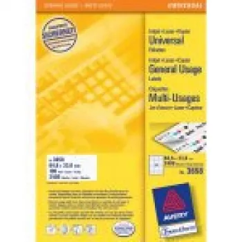 Avery - etiquetas - branco - A4 (210 X 297 Mm) - 100 peças. 24) (3658)