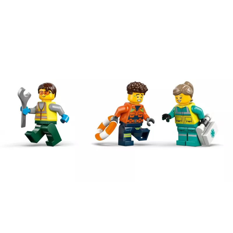 LEGO CITY 60505 Avião, camião de assistência e hovercraft