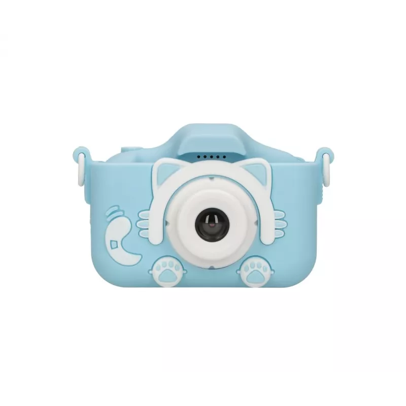 Máquina fotográfica digital para criança Extralink H27 DUAL BLUE azul-claro branco