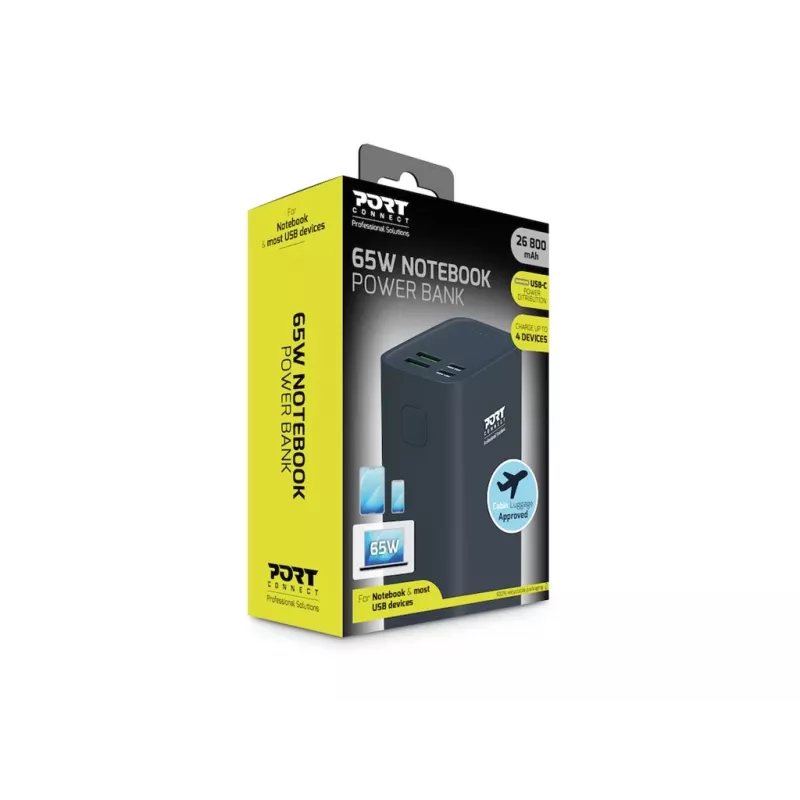 PORT CONNECT Bateria externa USB-C PD | 26800 mAh | azul