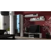 Cama Meble SOHO 140 móvel de TV, branco/preto brilhante