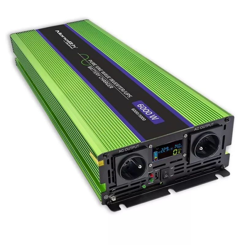 Inversor automóvel Qoltec Monolith 6000 W Verde 12 V