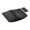 HP 960 Teclado ergonómico sem fios, tamanho completo (100%), sem fios, RF Wireless + Bluetooth, membrana, preto