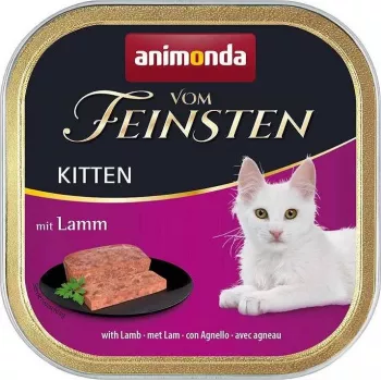 Comida húmida para gatos animonda Vom Feinsten tigela 100 g — Junior borrego, proteína 10%, gordura 7%, humidade 80%