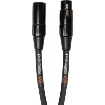 Cabo de microfone Roland RMC-B20 — fichas XLR simétricas de alta qualidade, cabo de áudio simétrico de 3 pinos