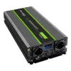 Inversor de onda pura Qoltec 51923 Monolith | 3000W | 6000W | 24V para 230V | LCD