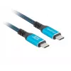 Cabo USB-C M/M USB4 1,5M 240W 60Hz Preto-Azul