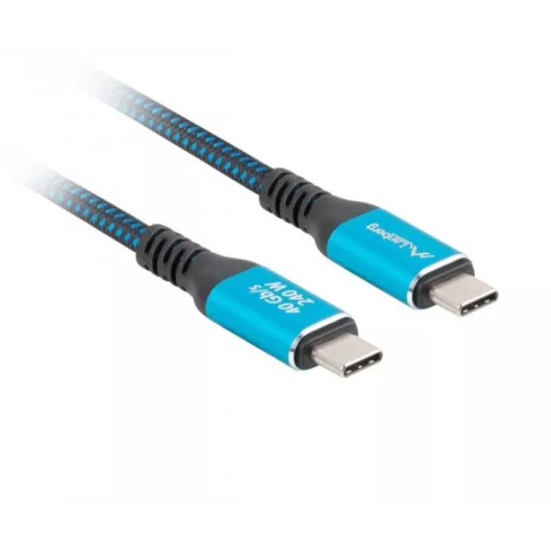 Cabo USB-C M/M USB4 1,5M 240W 60Hz Preto-Azul