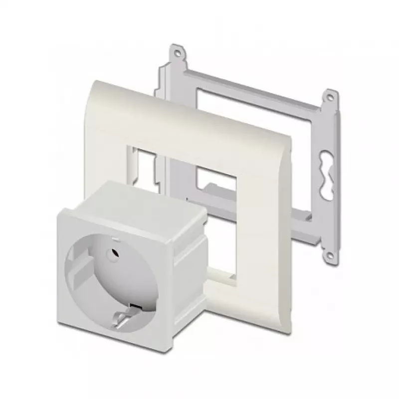 Tomada DELOCK CEE 7/3 (tipo E) branco, 250 V, 16 A, 4000 W
