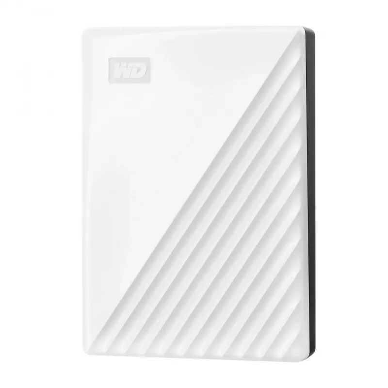 Western Digital WD My Passport 5 TB branco USB 3.0 / 2,5 polegadas, 19,15 mm / encriptação de 256 bits / WD Backup / branco (WDBPKJ0050BWT-WESN)
